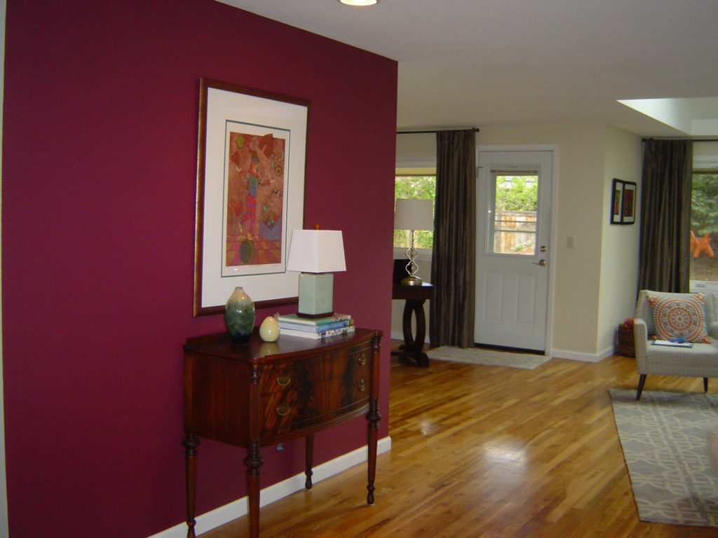 Interior With Multiple Rooms And Multiple Colors That Looks